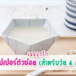 เมนูลูกรัก วัย 6-9 เดือน