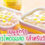 เมนูลูกรัก วัย 6-9 เดือน